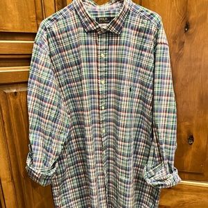 Polo Long Sleeve casual button down shirt. Size 3XLT/3TGL.